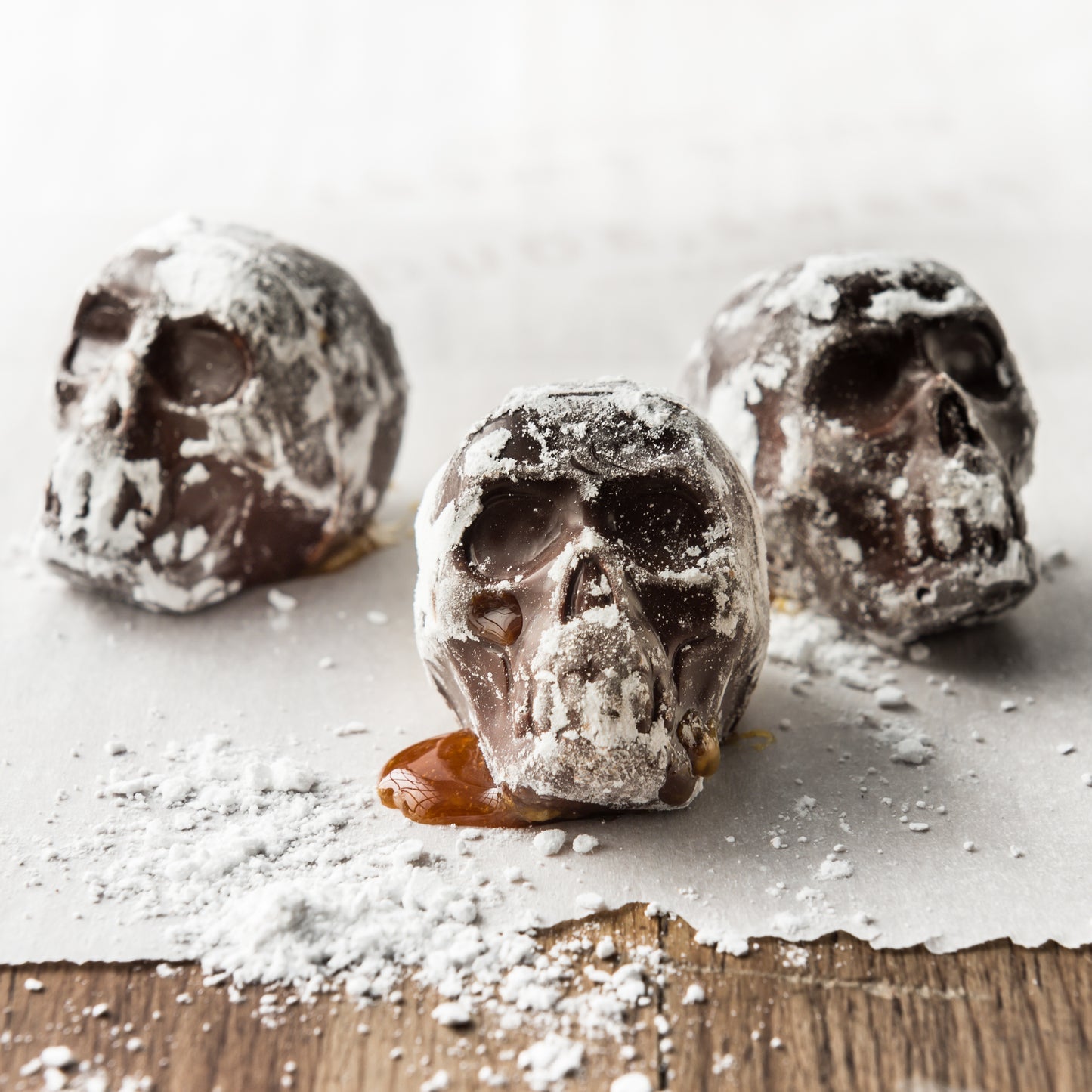 Dulce de leche and Sweet Potato Skulls